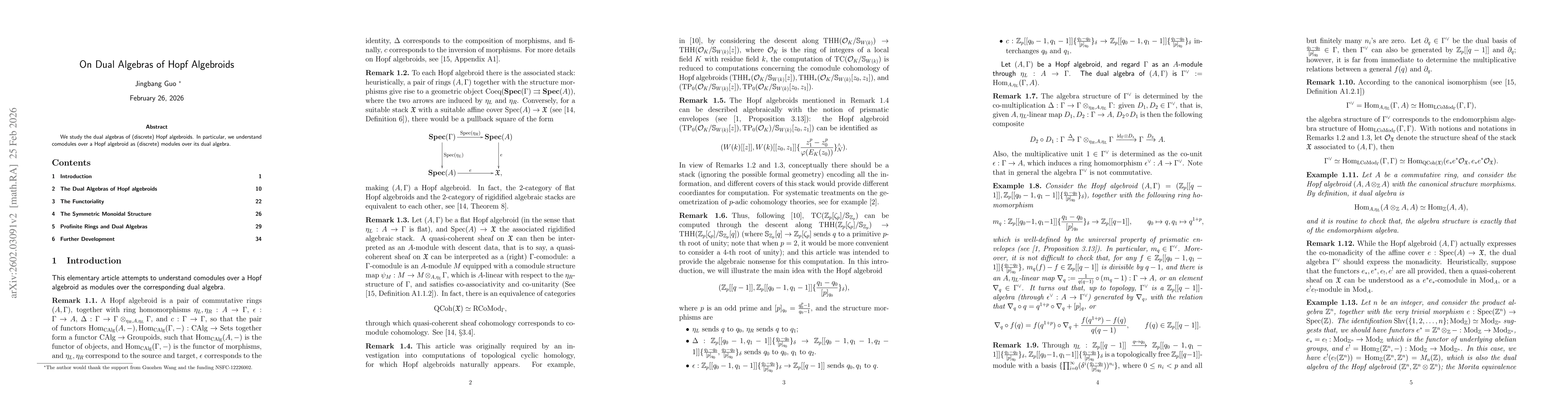 Thumbnail for On Dual Algebras of Hopf Algebroids