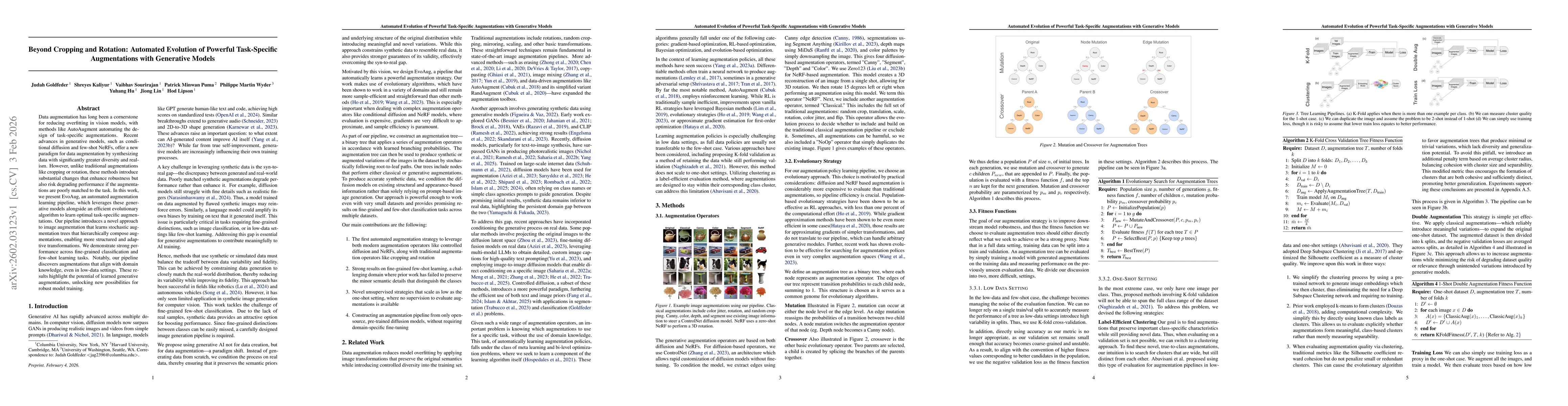 Thumbnail for Beyond Cropping and Rotation: Automated Evolution of Powerful Task-Specific Augmentations with Generative Models