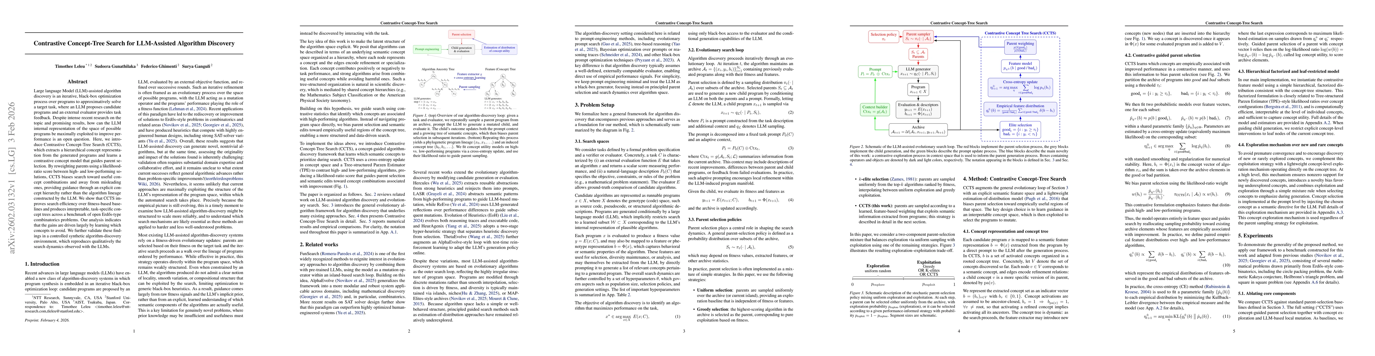 Thumbnail for Contrastive Concept-Tree Search for LLM-Assisted Algorithm Discovery