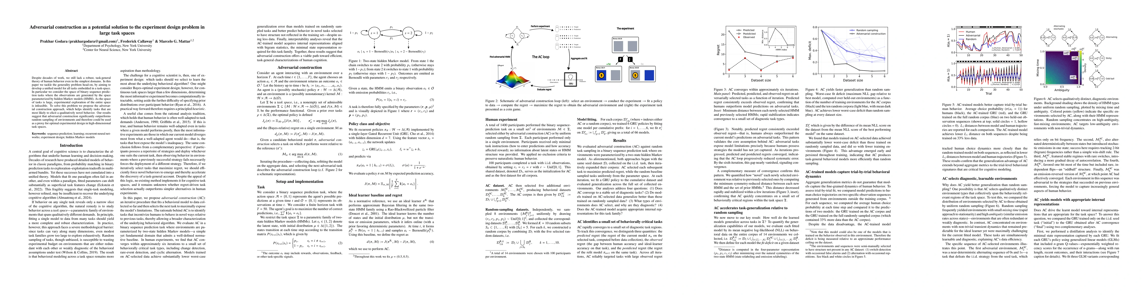 Thumbnail for Adversarial construction as a potential solution to the experiment design problem in large task spaces