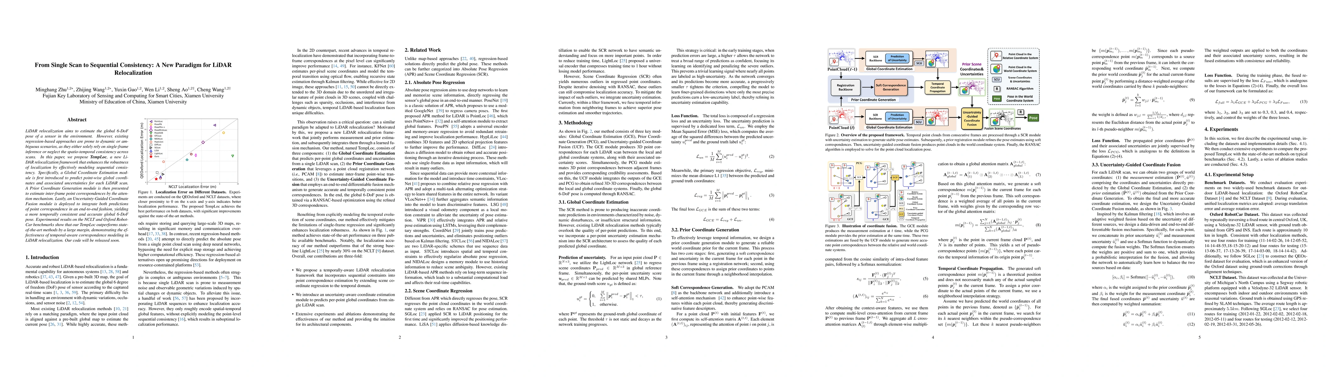Thumbnail for From Single Scan to Sequential Consistency: A New Paradigm for LIDAR Relocalization
