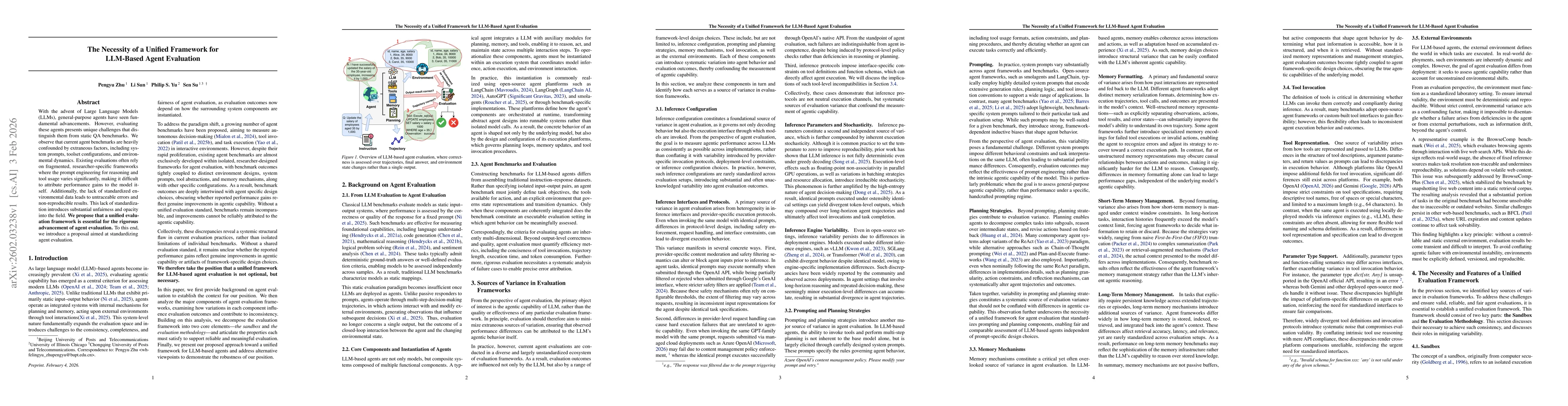 Thumbnail for The Necessity of a Unified Framework for LLM-Based Agent Evaluation