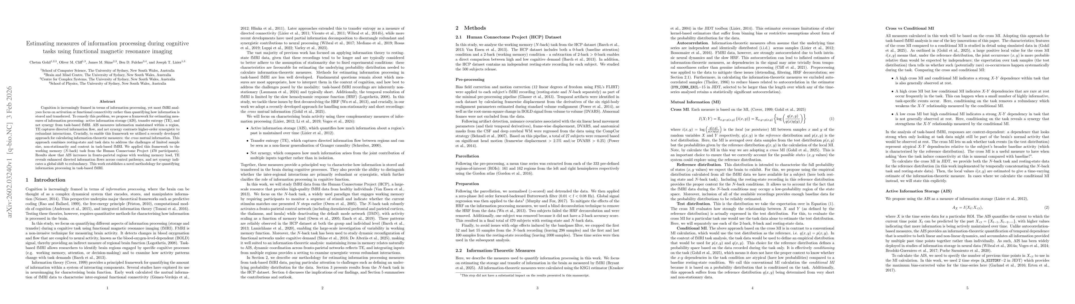 Thumbnail for Estimating measures of information processing during cognitive tasks using functional magnetic resonance imaging