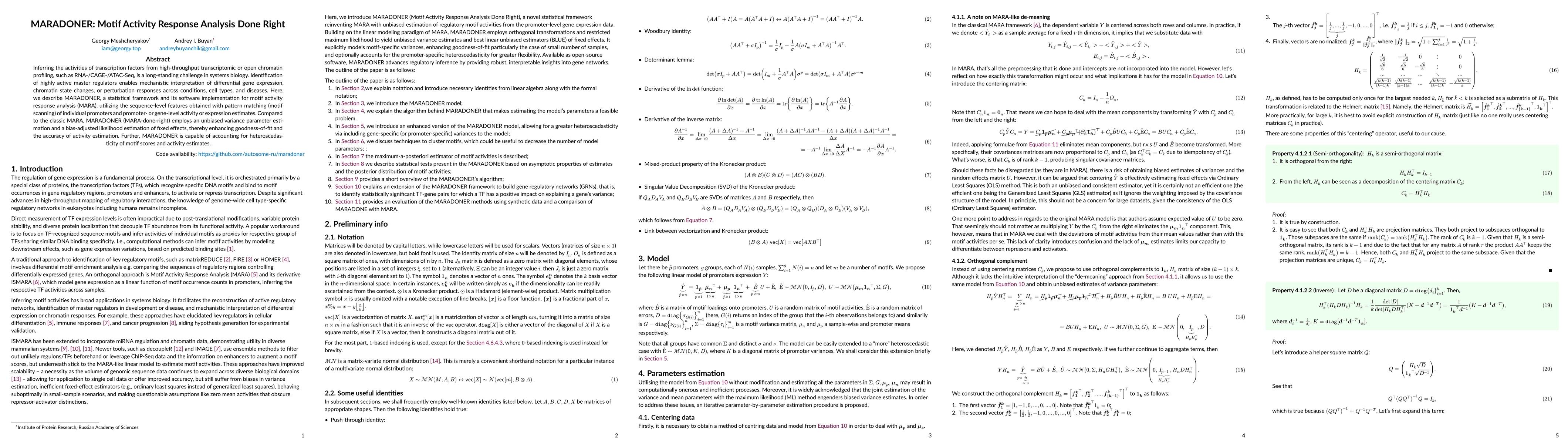 Thumbnail for MARADONER: Motif Activity Response Analysis Done Right