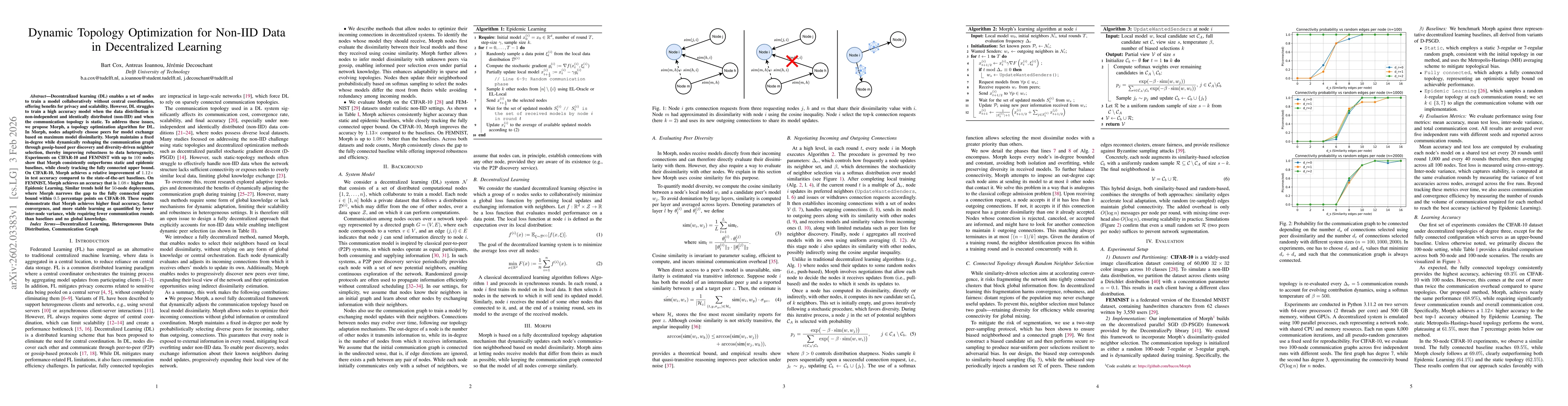 Thumbnail for Dynamic Topology Optimization for Non-IID Data in Decentralized Learning