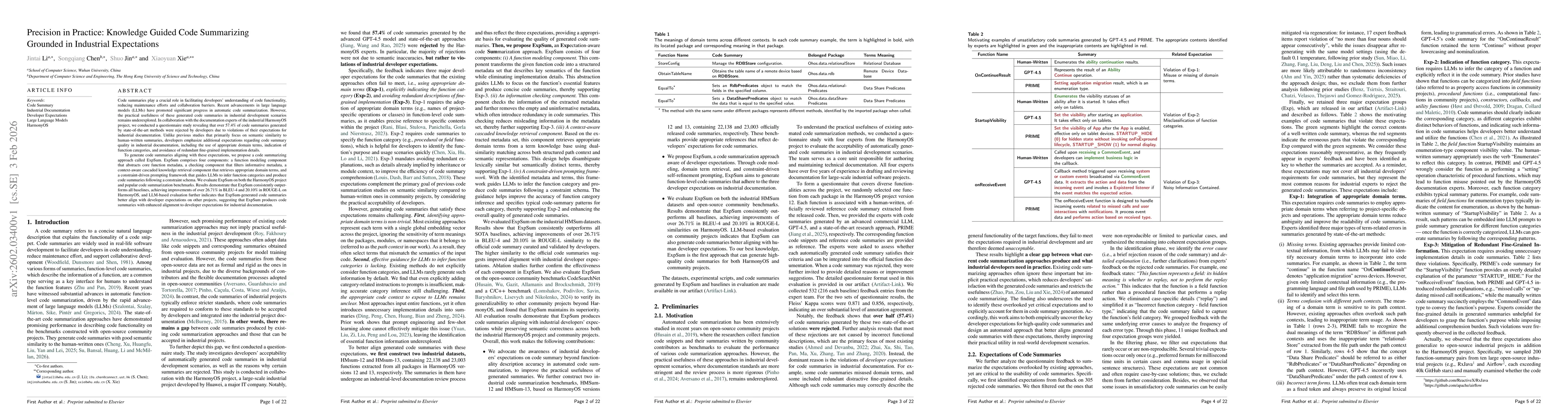 Thumbnail for Precision in Practice: Knowledge Guided Code Summarizing Grounded in Industrial Expectations