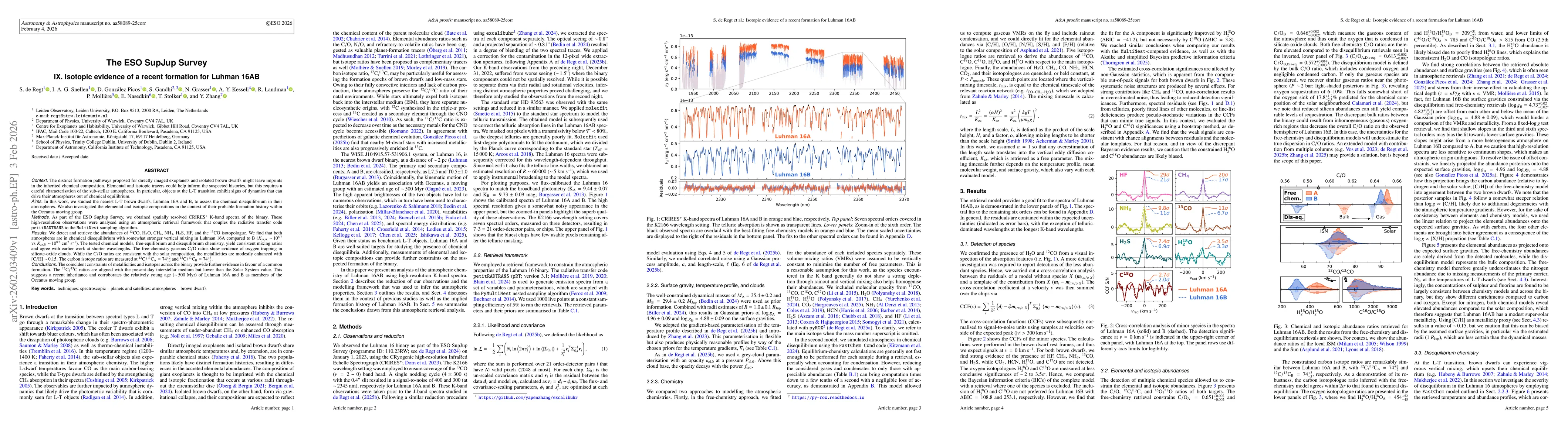 Thumbnail for The ESO SupJup Survey IX: Isotopic evidence of a recent formation for Luhman 16AB