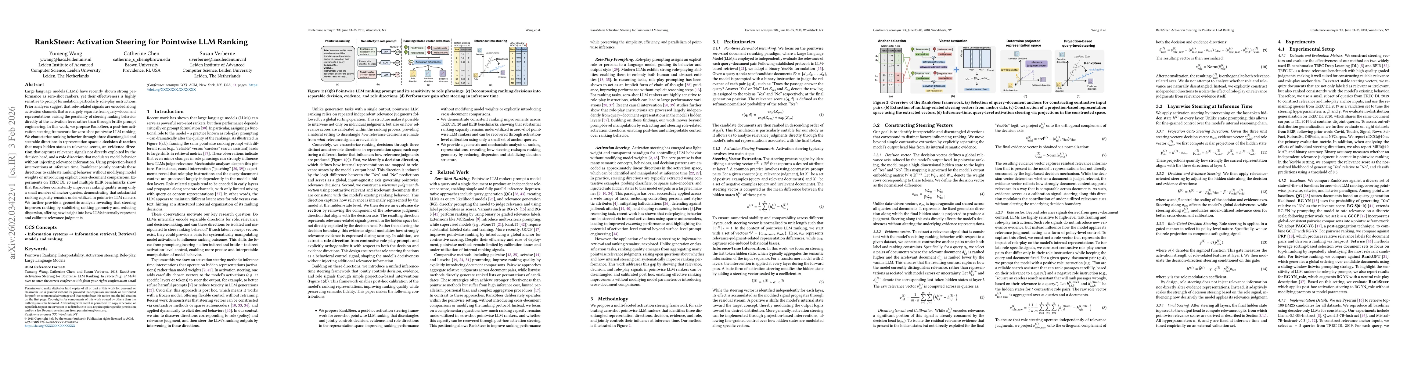 Thumbnail for RankSteer: Activation Steering for Pointwise LLM Ranking