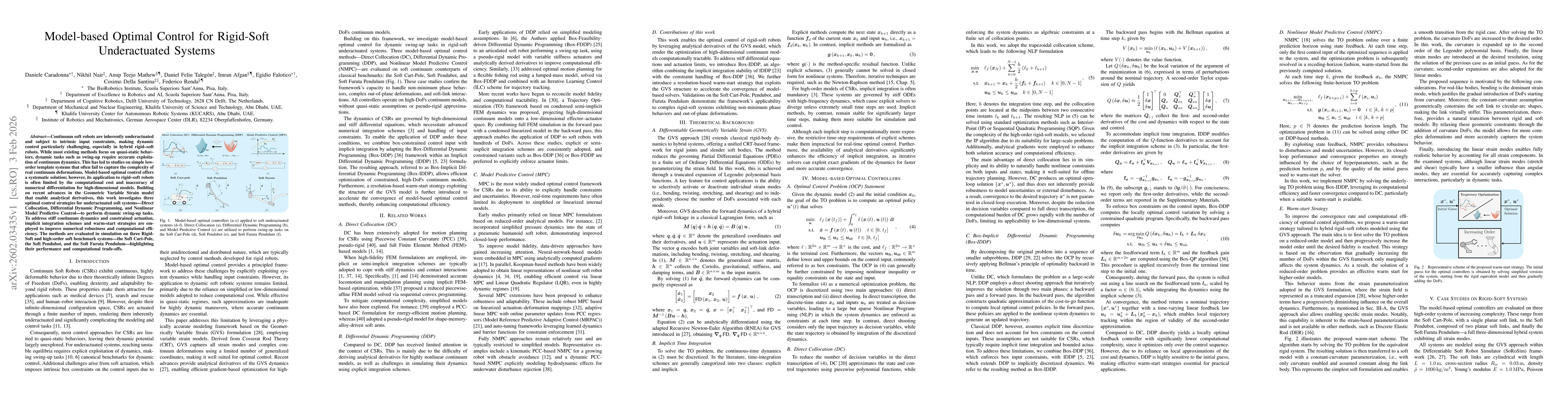 Thumbnail for Model-based Optimal Control for Rigid-Soft Underactuated Systems