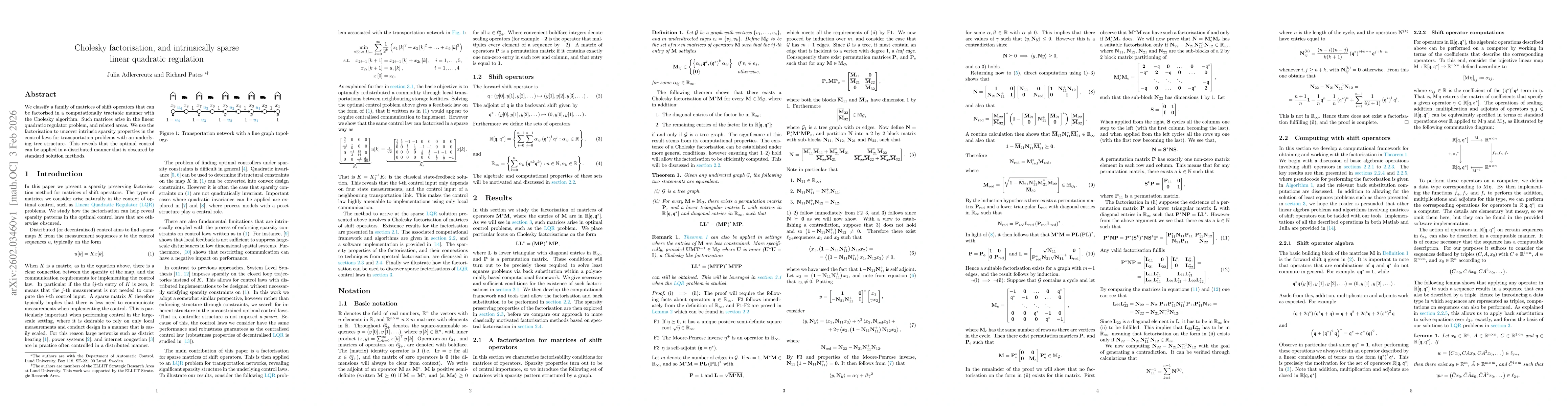 Thumbnail for Cholesky factorisation, and intrinsically sparse linear quadratic regulation