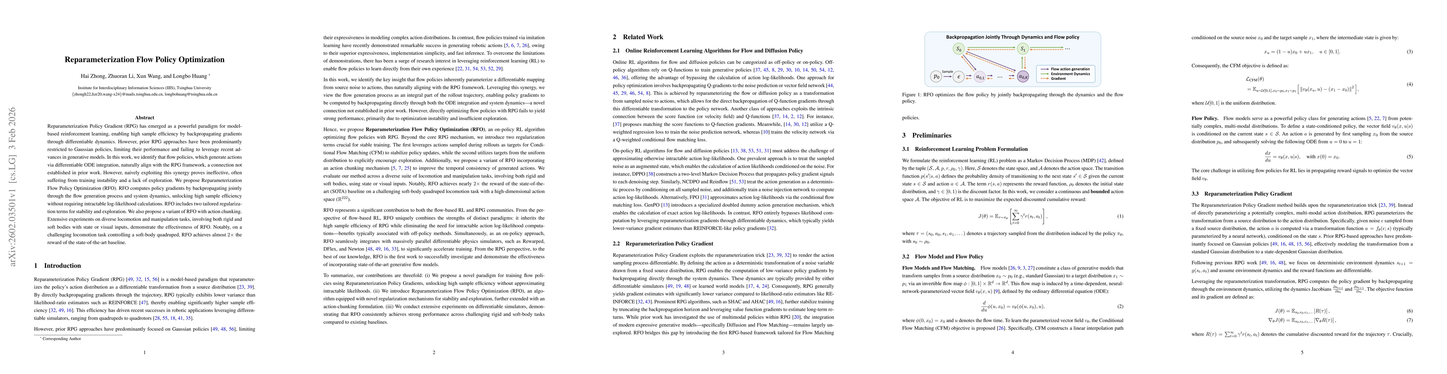Thumbnail for Reparameterization Flow Policy Optimization