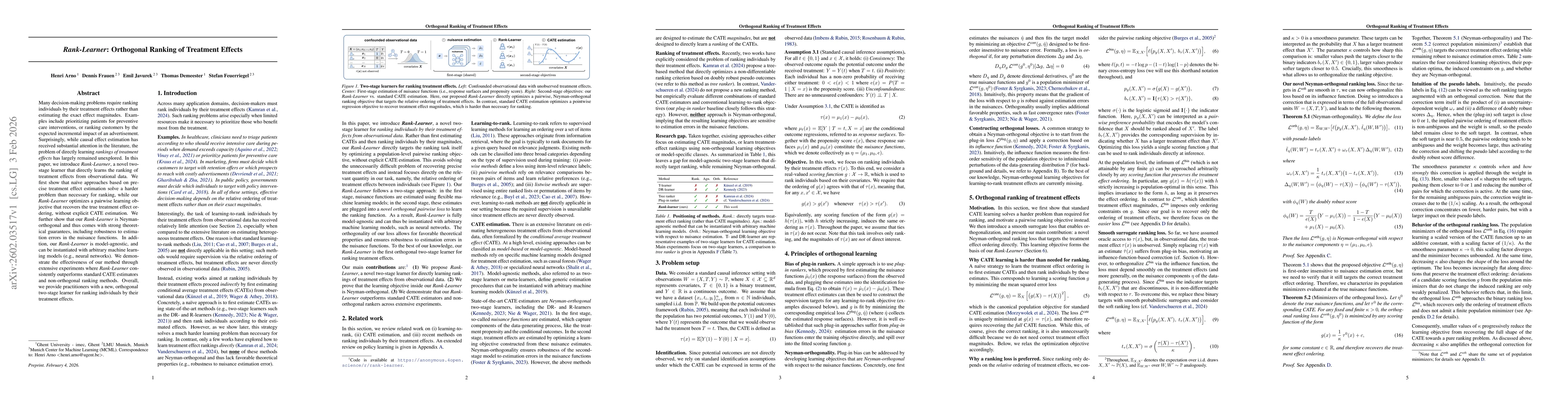 Thumbnail for Rank-Learner: Orthogonal Ranking of Treatment Effects