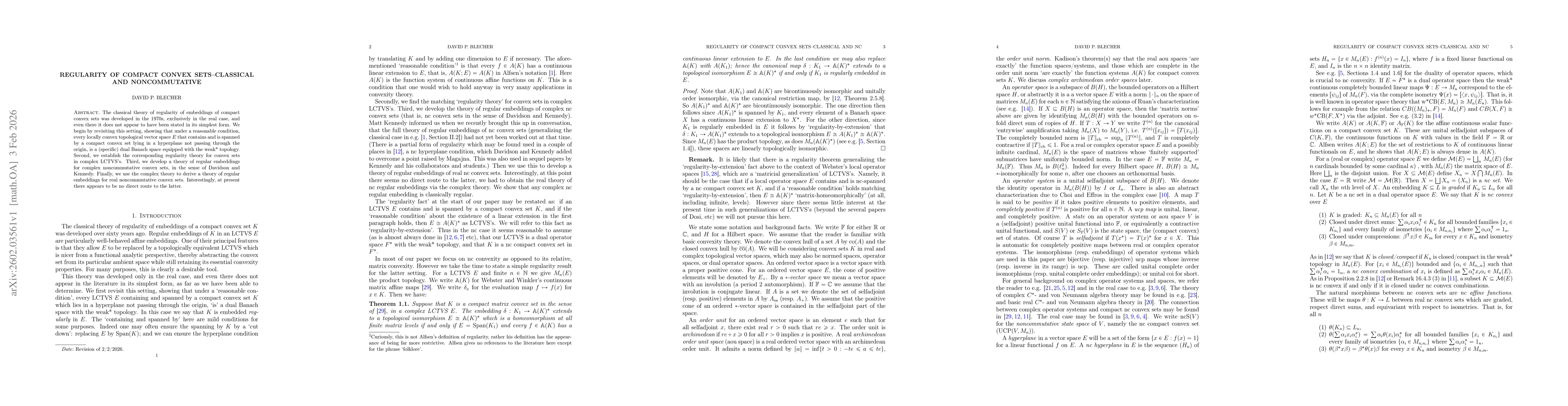 Thumbnail for Regularity of compact convex sets--classical and noncommutative
