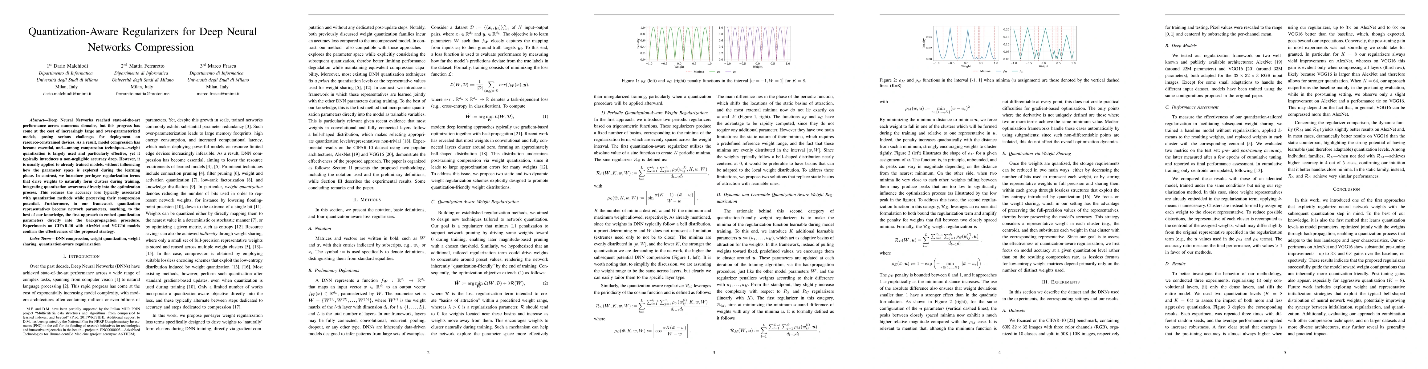 Thumbnail for Quantization-Aware Regularizers for Deep Neural Networks Compression