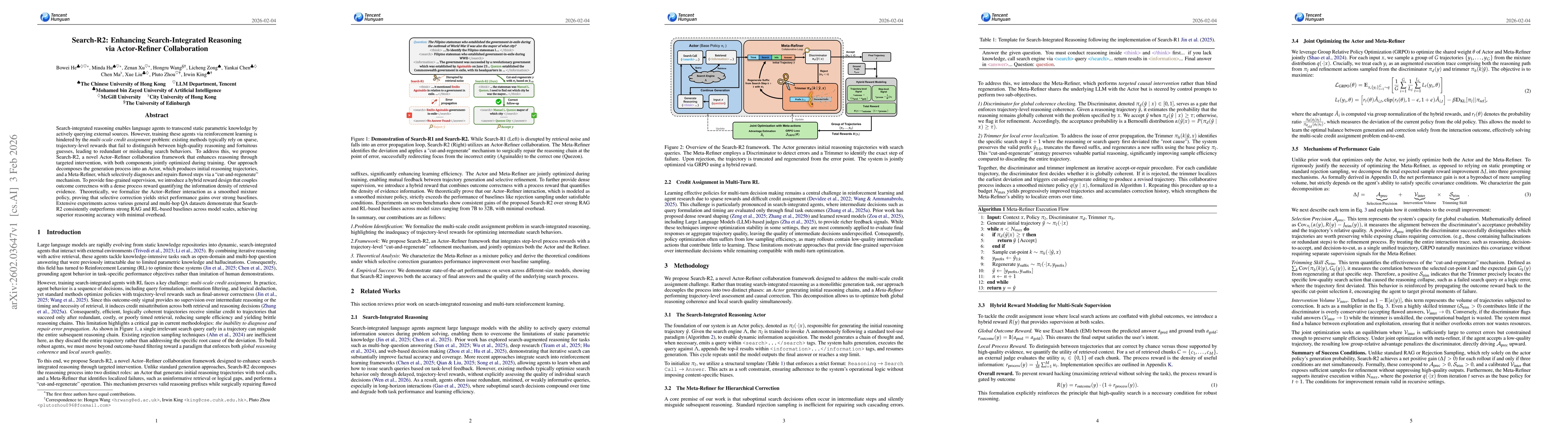Thumbnail for Search-R2: Enhancing Search-Integrated Reasoning via Actor-Refiner Collaboration