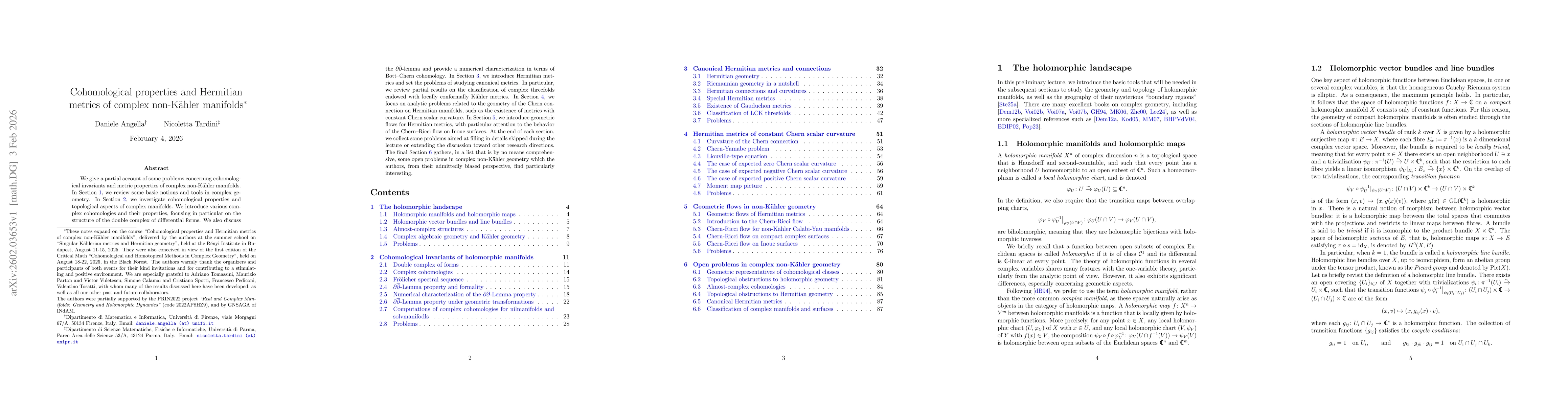 Thumbnail for Cohomological properties and Hermitian metrics of complex non-Kähler manifolds
