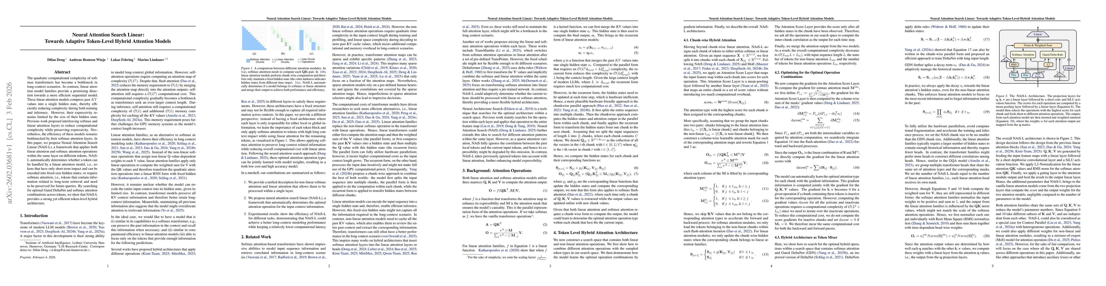 Thumbnail for Neural Attention Search Linear: Towards Adaptive Token-Level Hybrid Attention Models