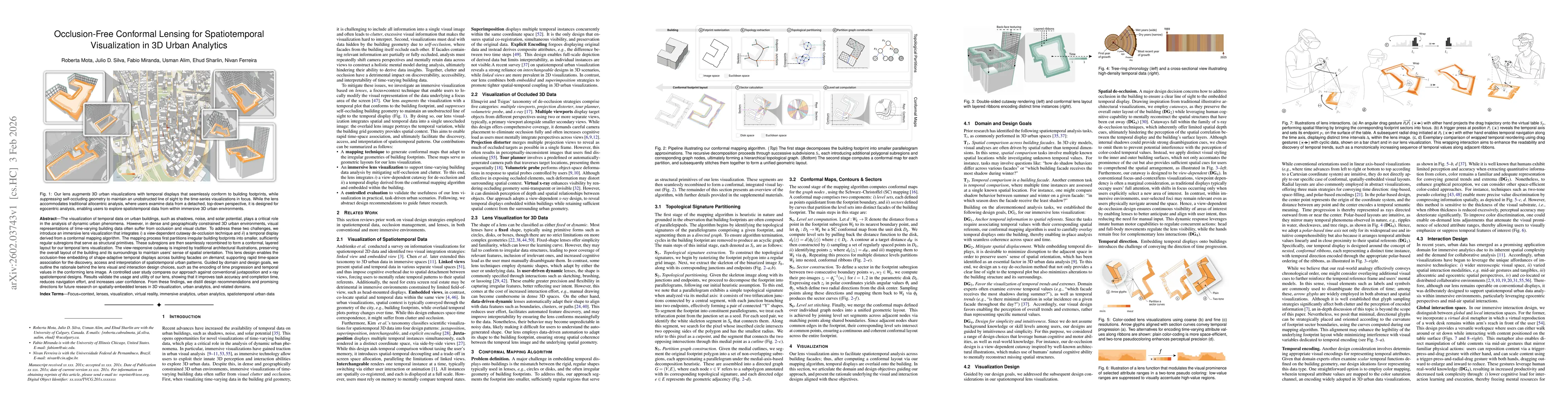 Thumbnail for Occlusion-Free Conformal Lensing for Spatiotemporal Visualization in 3D Urban Analytics