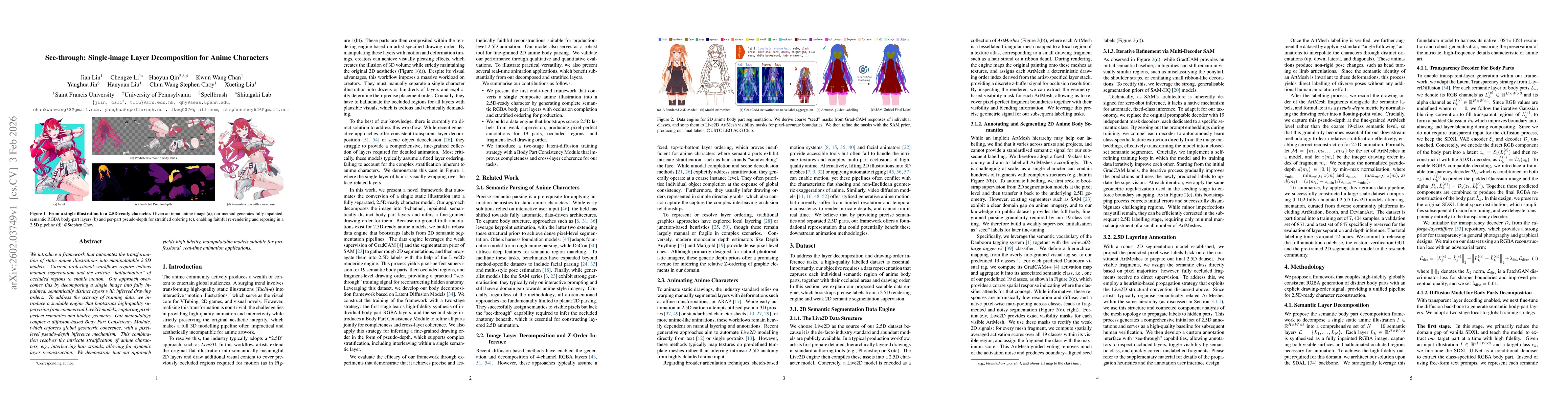 Thumbnail for See-through: Single-image Layer Decomposition for Anime Characters