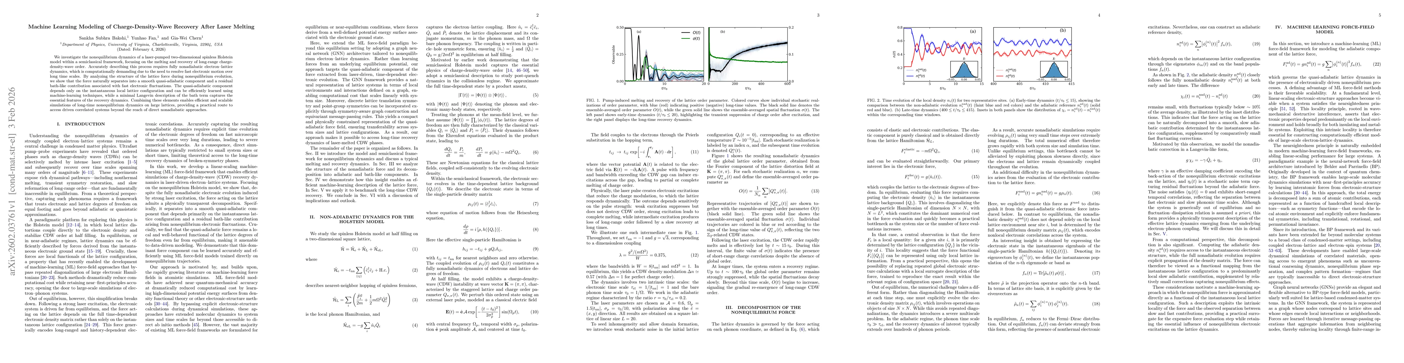 Thumbnail for Machine Learning Modeling of Charge-Density-Wave Recovery After Laser Melting