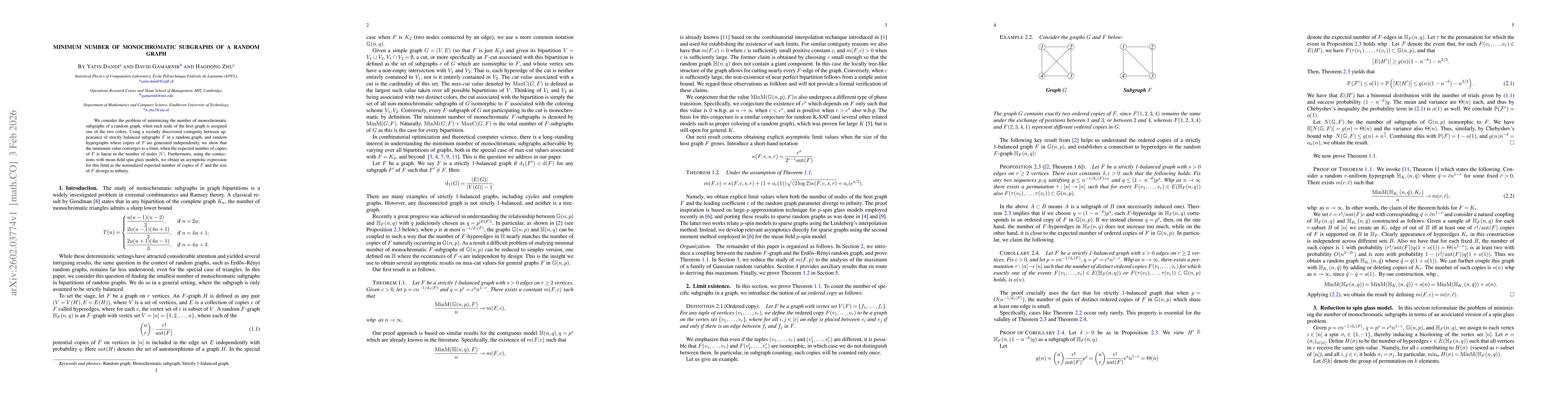 Thumbnail for Minimum Number of Monochromatic Subgraphs of a Random Graph