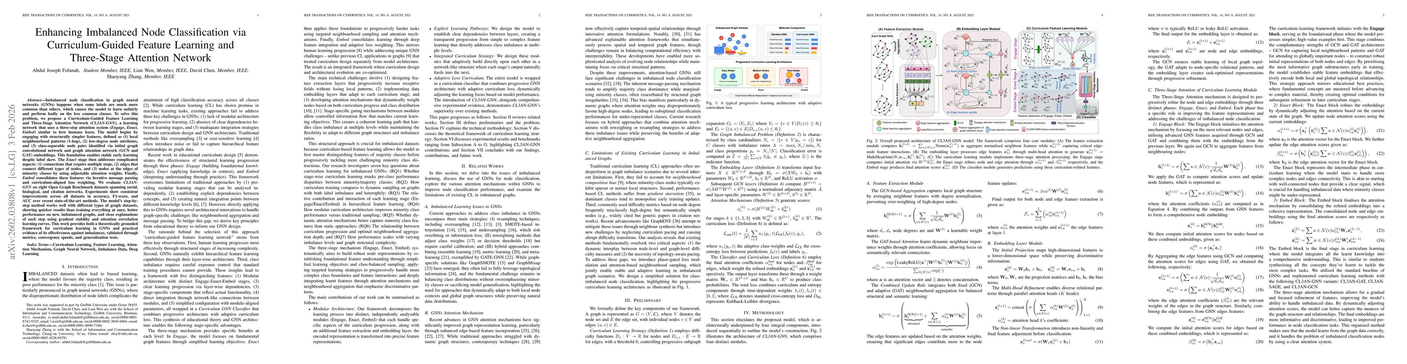 Thumbnail for Enhancing Imbalanced Node Classification via Curriculum-Guided Feature Learning and Three-Stage Attention Network