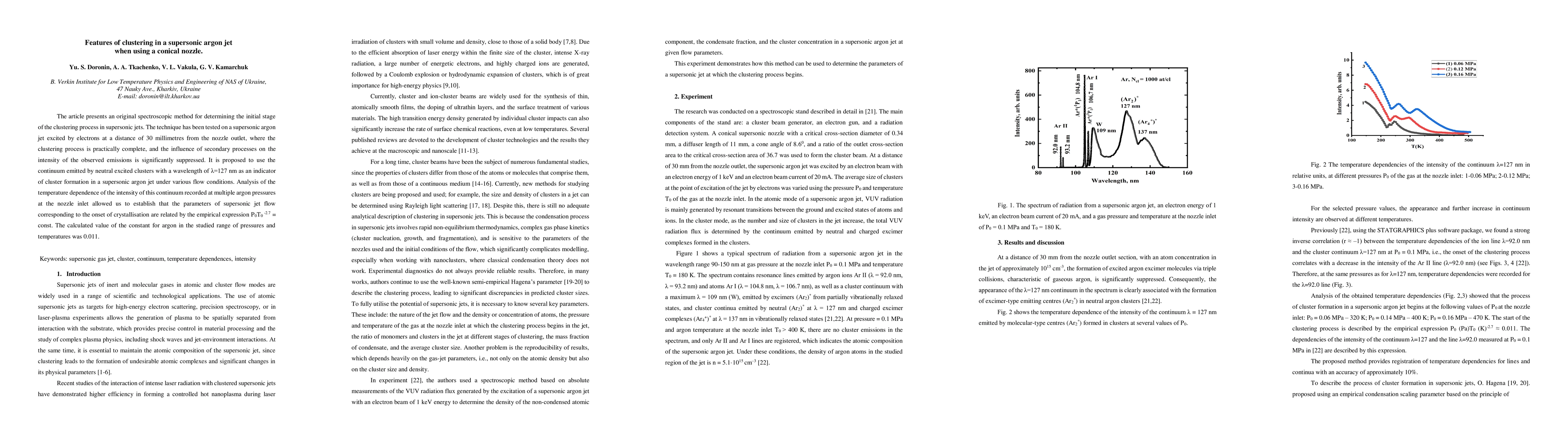 Thumbnail for Features of clustering in a supersonic argon jet when using a conical nozzle