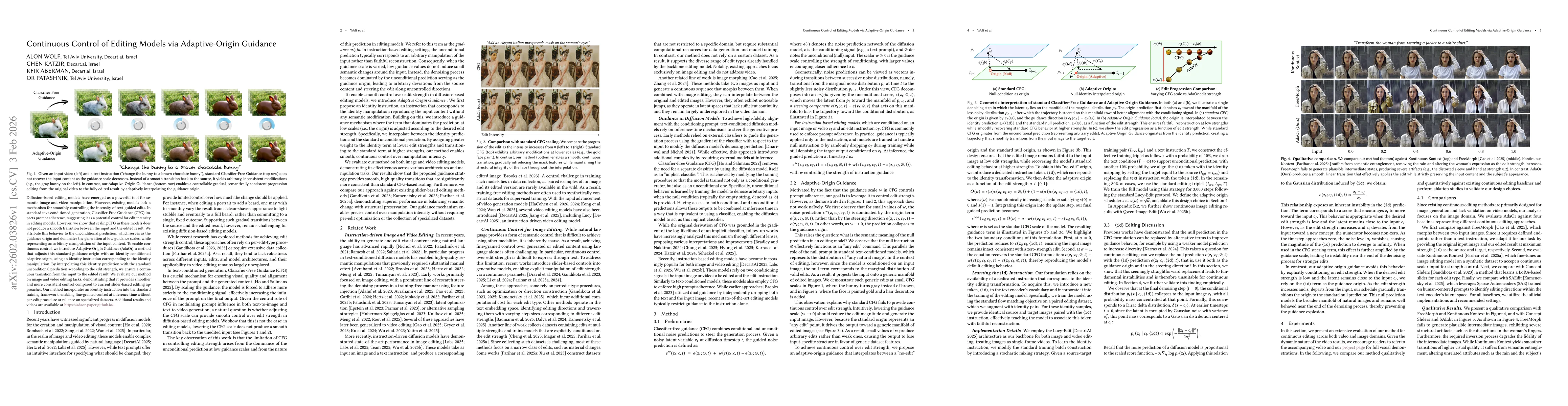 Thumbnail for Continuous Control of Editing Models via Adaptive-Origin Guidance