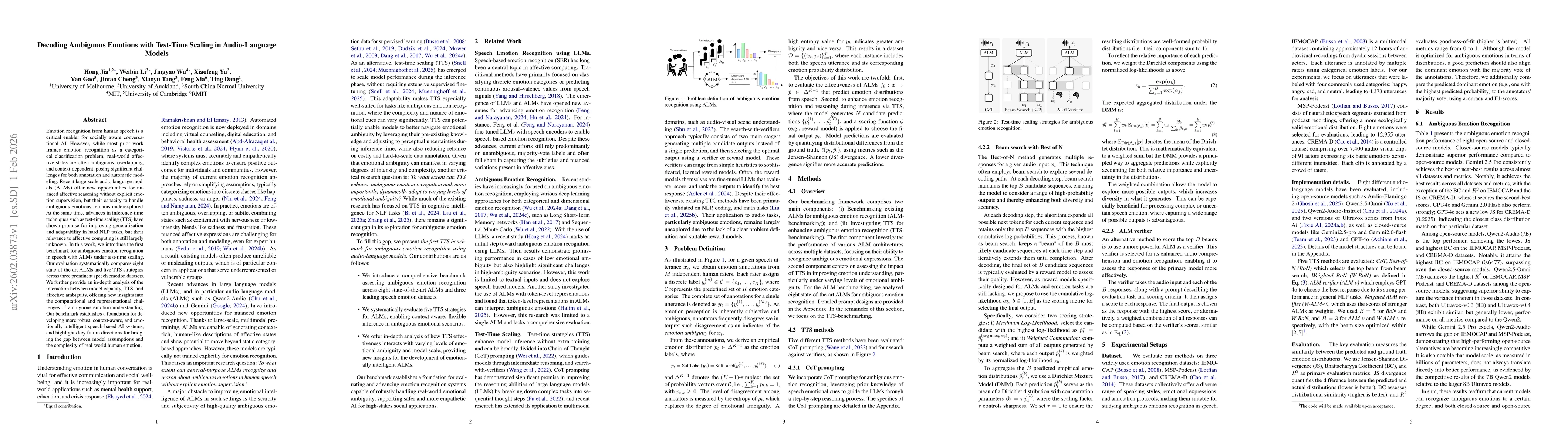 Thumbnail for Decoding Ambiguous Emotions with Test-Time Scaling in Audio-Language Models