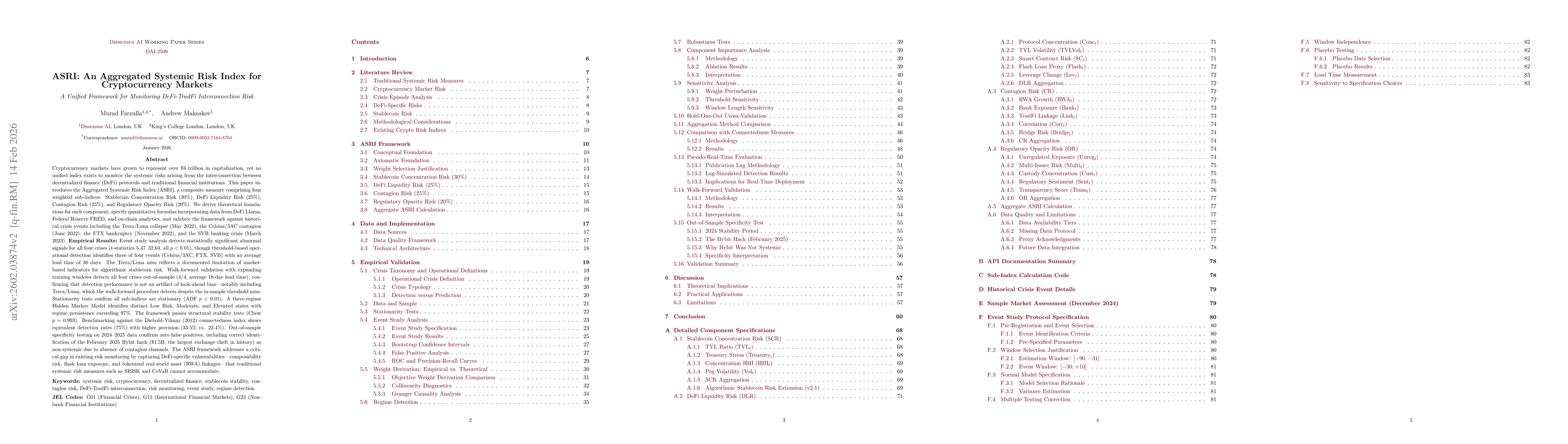 Thumbnail for ASRI: An Aggregated Systemic Risk Index for Cryptocurrency Markets