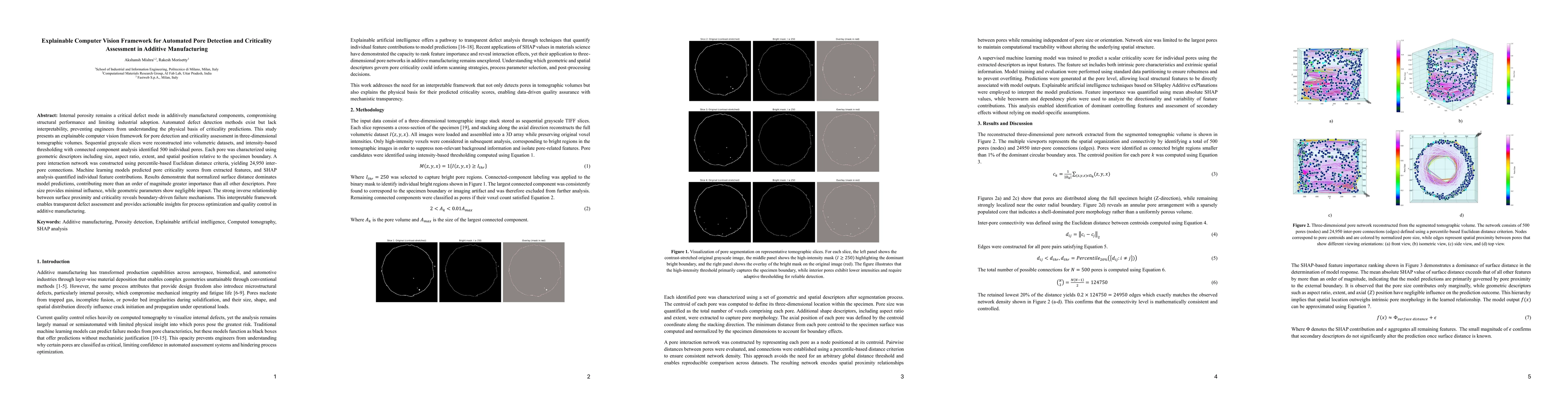 Thumbnail for Explainable Computer Vision Framework for Automated Pore Detection and Criticality Assessment in Additive Manufacturing