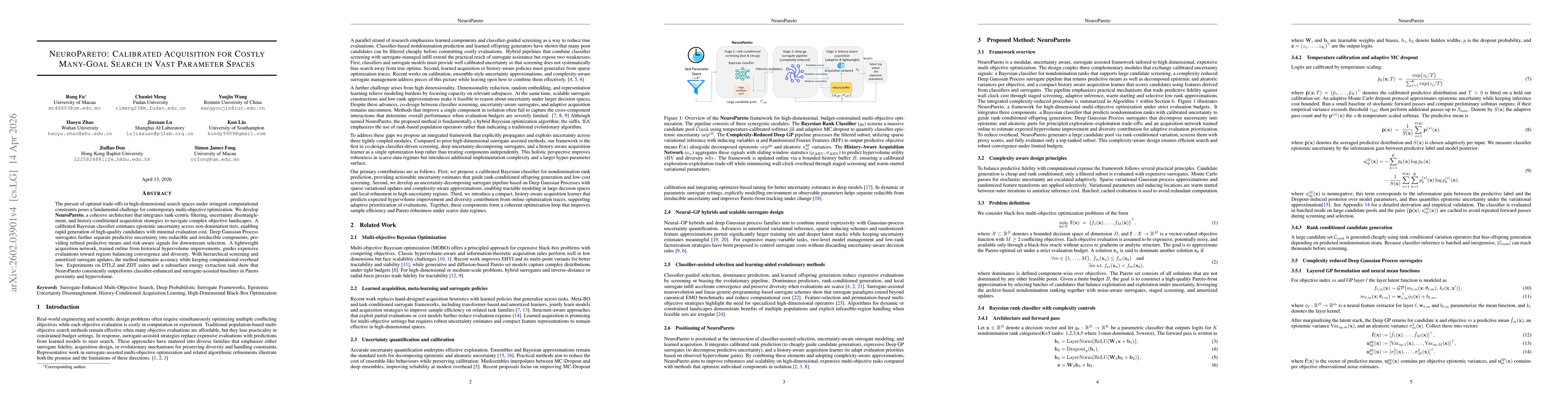 Thumbnail for NeuroPareto: Calibrated Acquisition for Costly Many-Goal Search in Vast Parameter Spaces