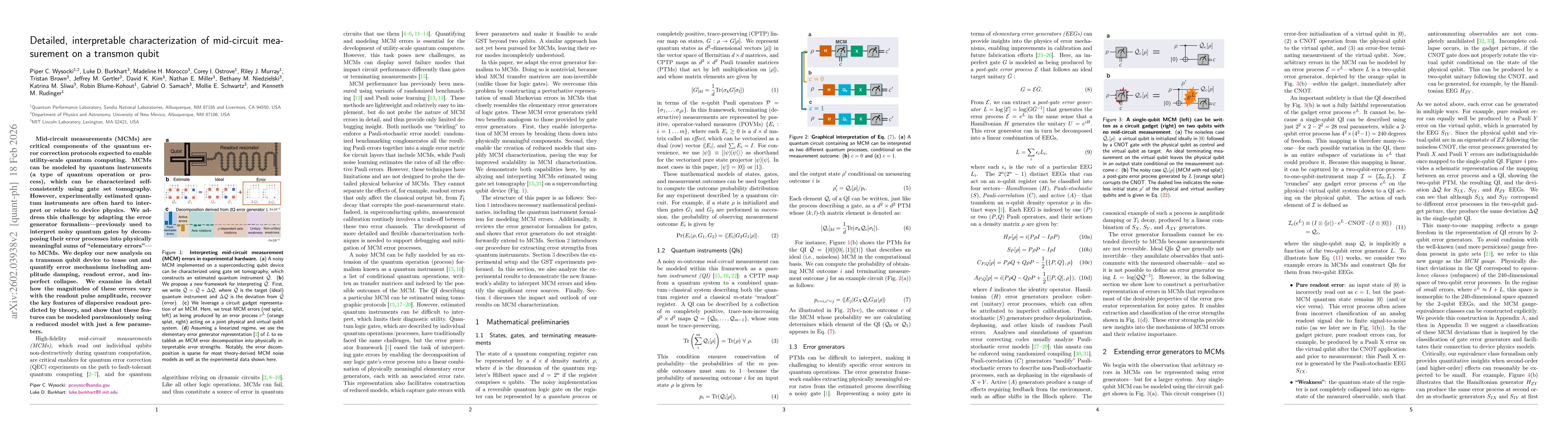 Thumbnail for Detailed, interpretable characterization of mid-circuit measurement on a transmon qubit