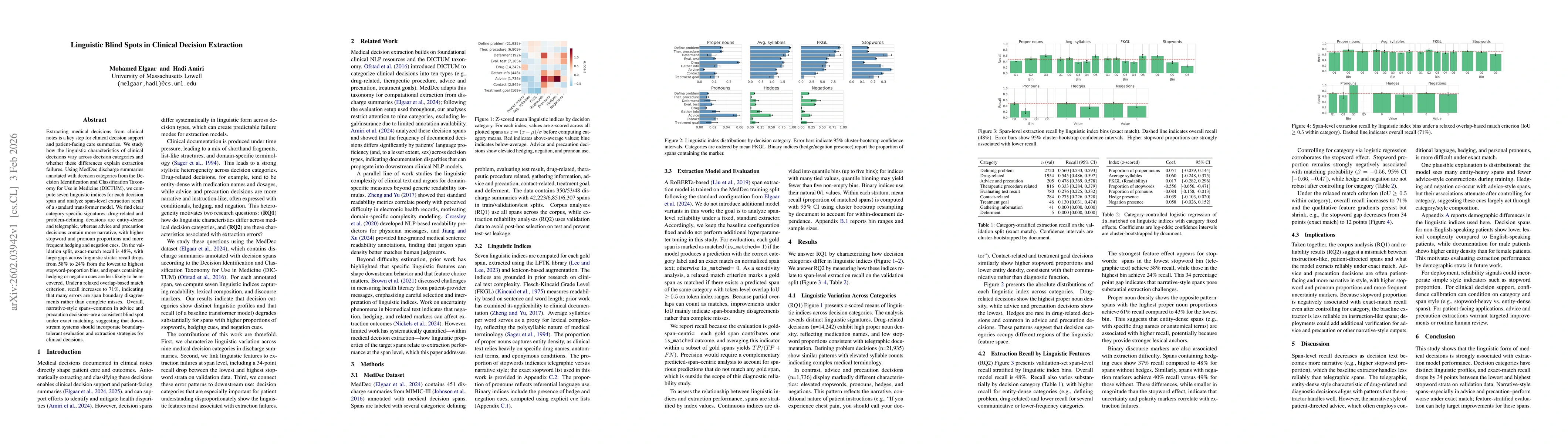 Thumbnail for Linguistic Blind Spots in Clinical Decision Extraction