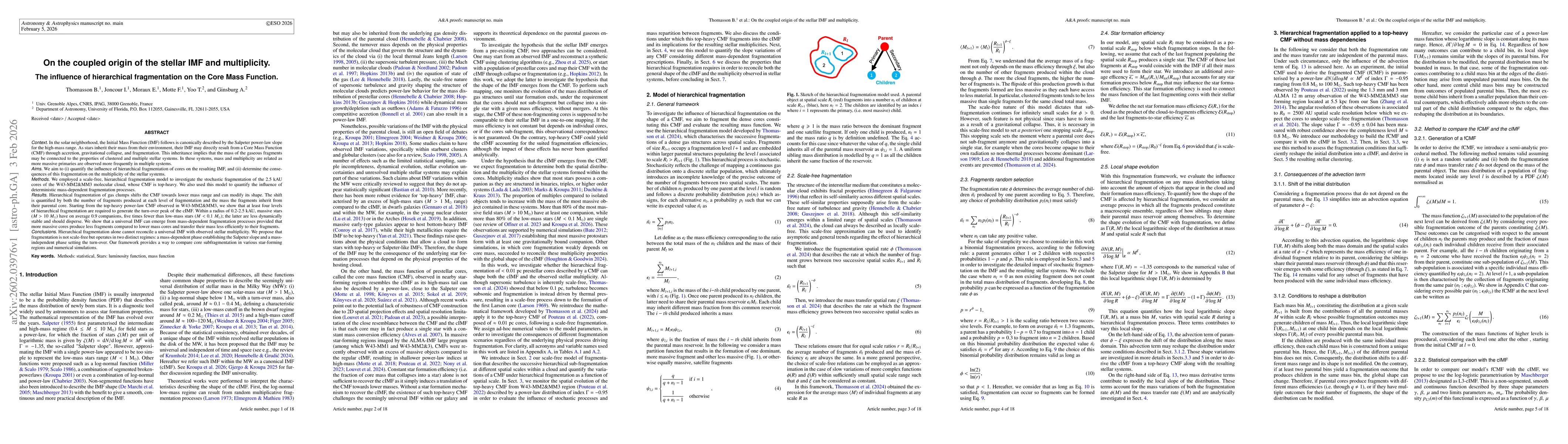 Thumbnail for On the coupled origin of the stellar IMF and multiplicity