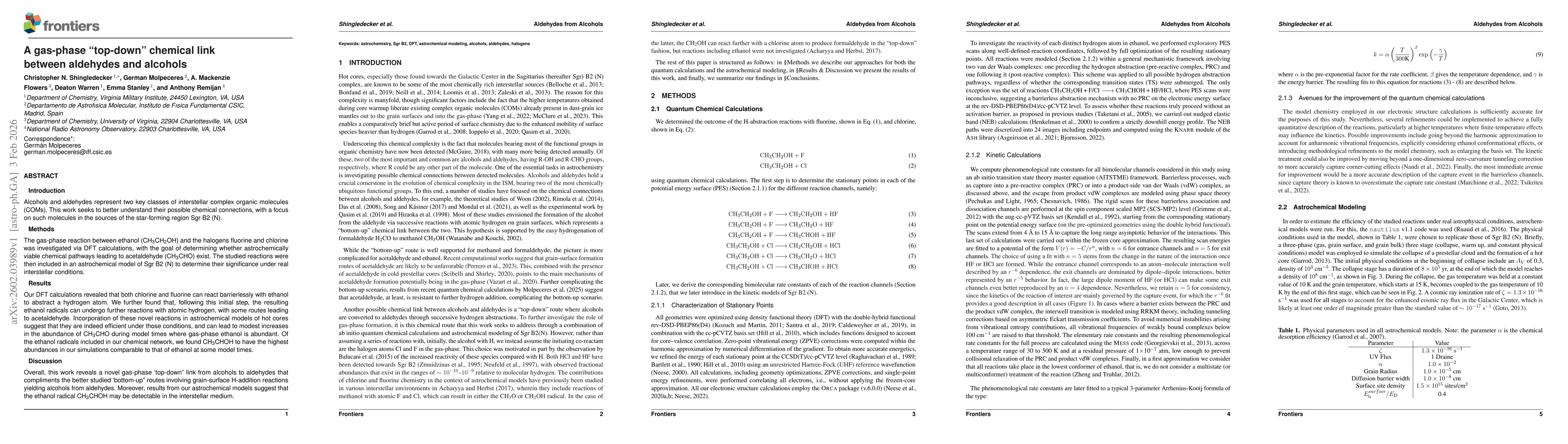Thumbnail for A gas-phase "top-down" chemical link between aldehydes and alcohols