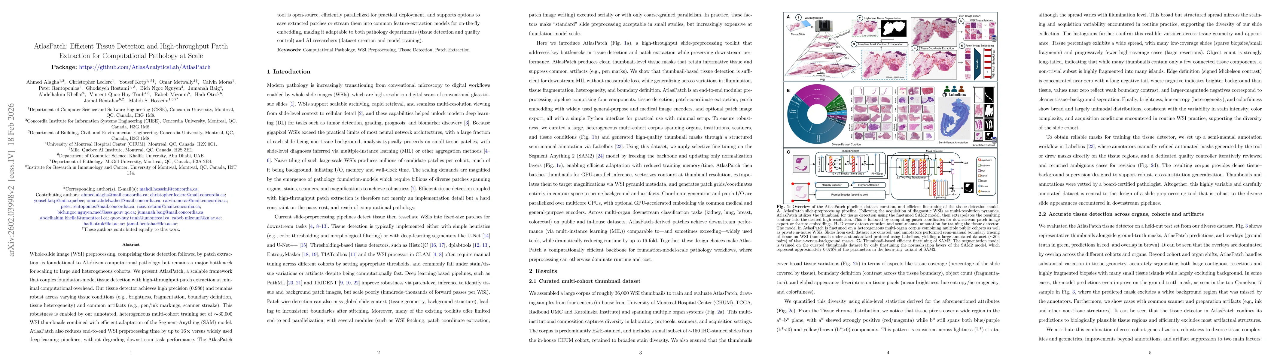 Thumbnail for AtlasPatch: An Efficient and Scalable Tool for Whole Slide Image Preprocessing in Computational Pathology