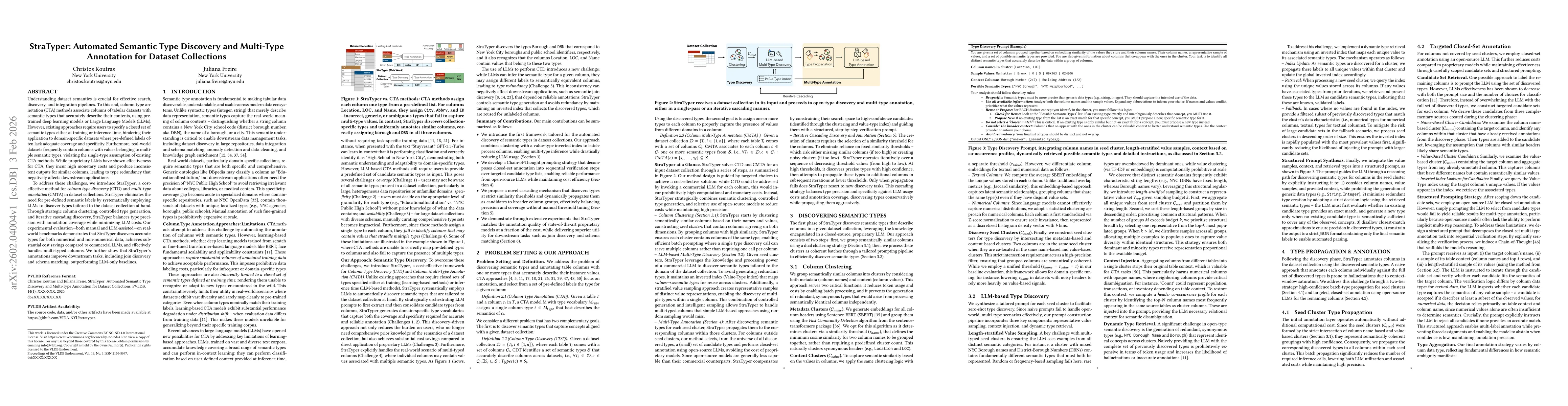 Thumbnail for StraTyper: Automated Semantic Type Discovery and Multi-Type Annotation for Dataset Collections
