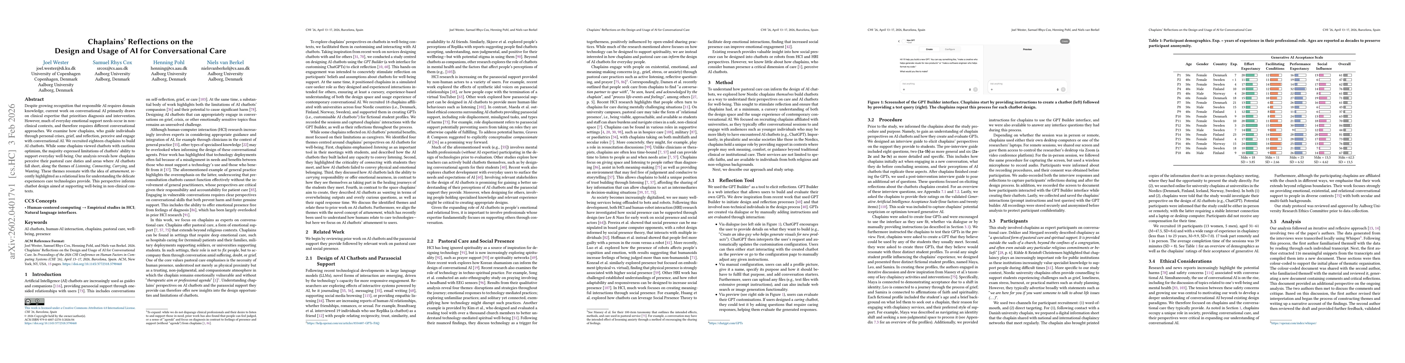 Thumbnail for Chaplains' Reflections on the Design and Usage of AI for Conversational Care