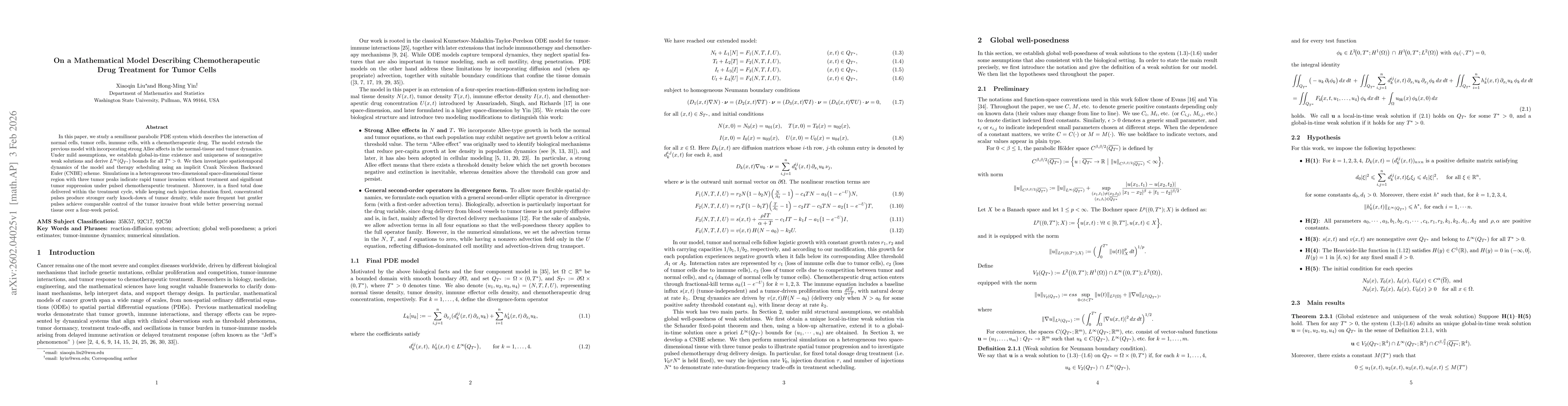 Thumbnail for On a Mathematical Model Describing Chemotherapeutic Drug Treatment for Tumor Cells
