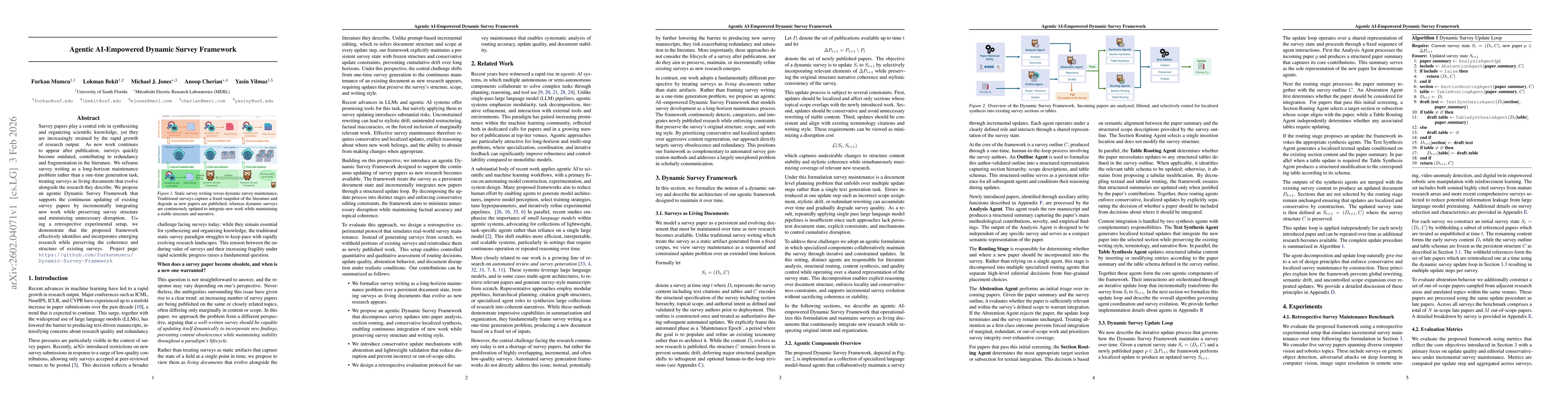 Thumbnail for Agentic AI-Empowered Dynamic Survey Framework
