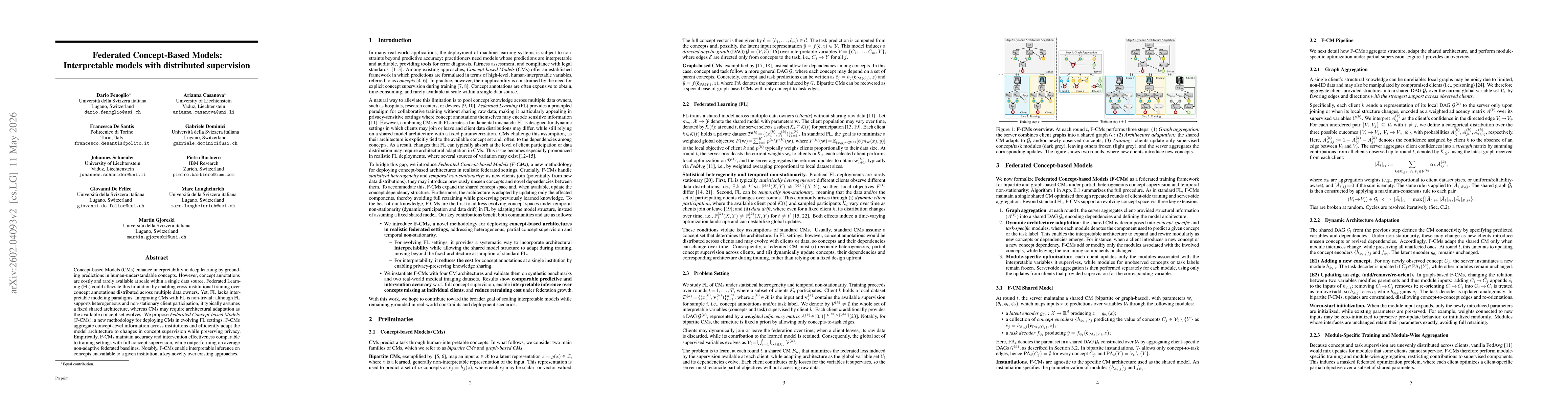 Thumbnail for Federated Concept-Based Models: Interpretable models with distributed supervision
