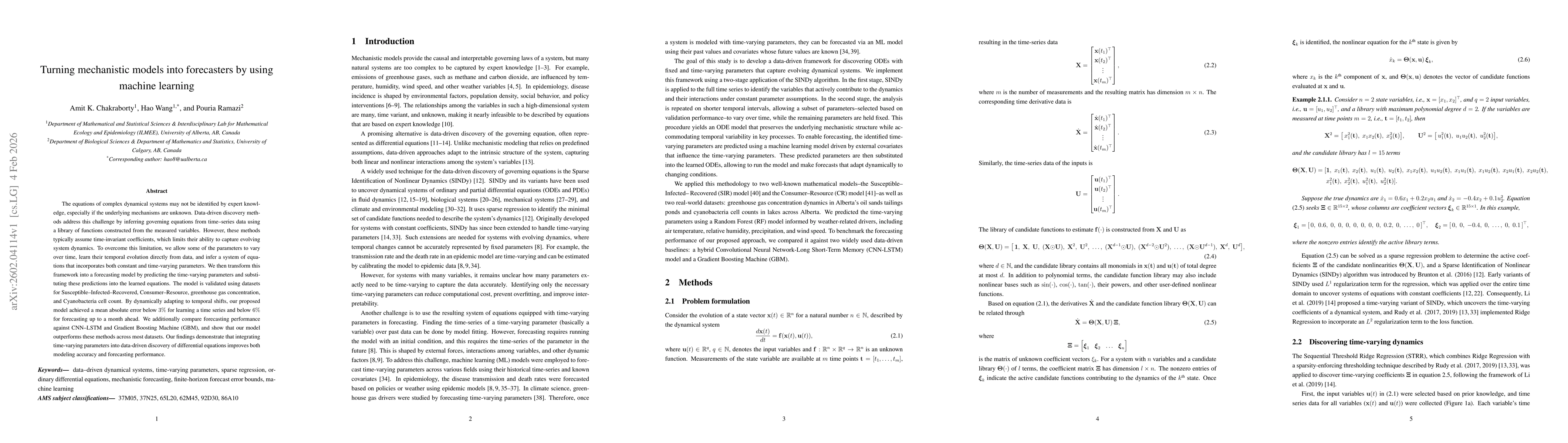 Thumbnail for Turning mechanistic models into forecasters by using machine learning