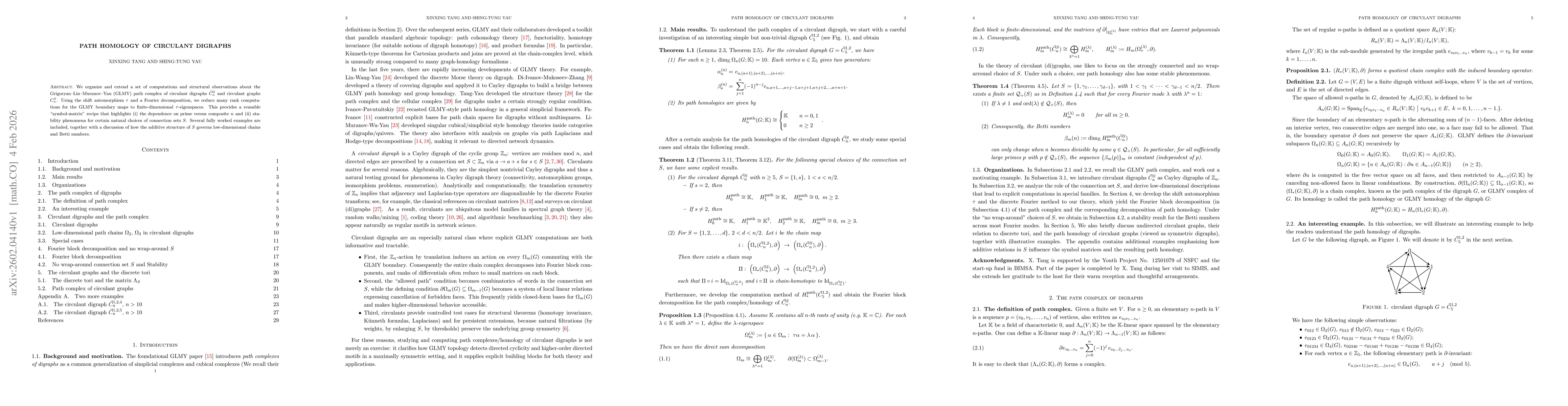 Thumbnail for Path homology of circulant digraphs