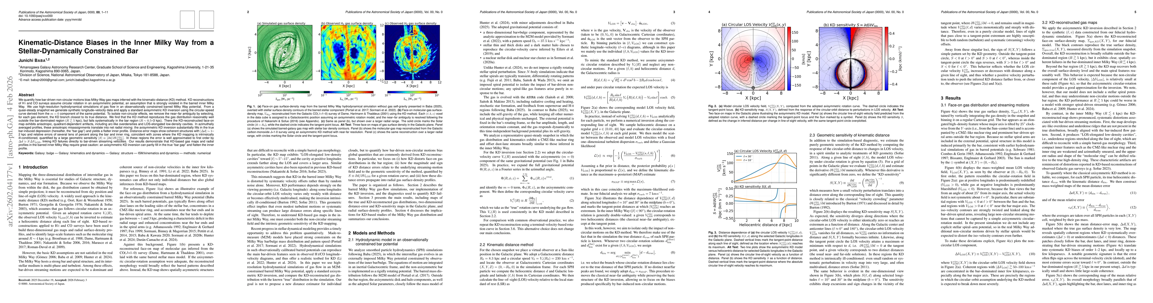 Thumbnail for Kinematic-Distance Biases in the Inner Milky Way from a Stellar-Dynamically Constrained Bar