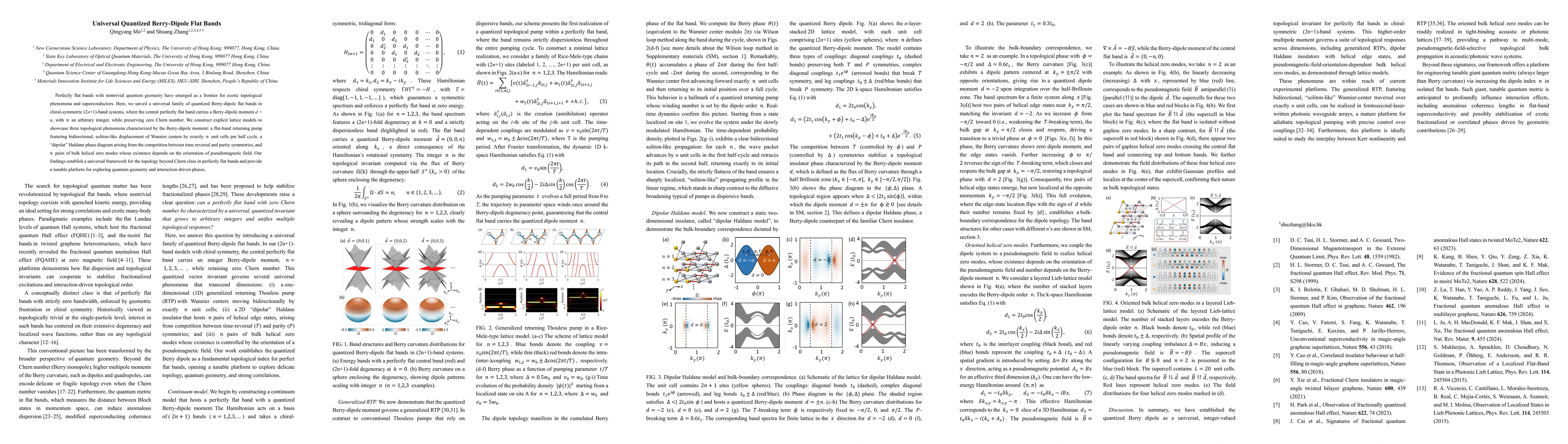Thumbnail for Universal Quantized Berry-Dipole Flat Bands