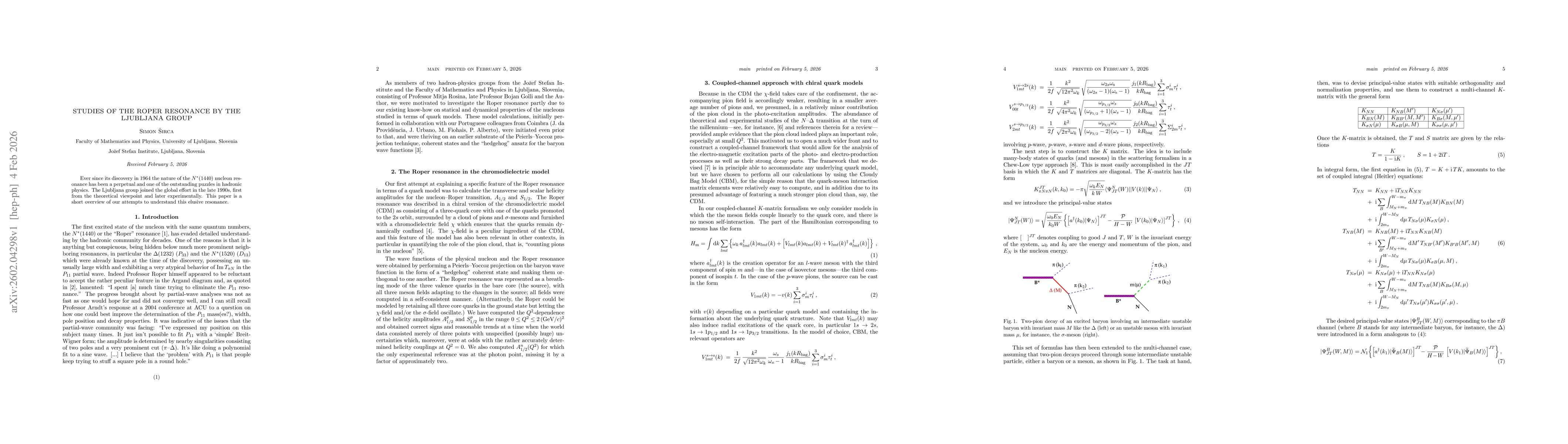 Thumbnail for Studies of the Roper Resonance by the Ljubljana Group
