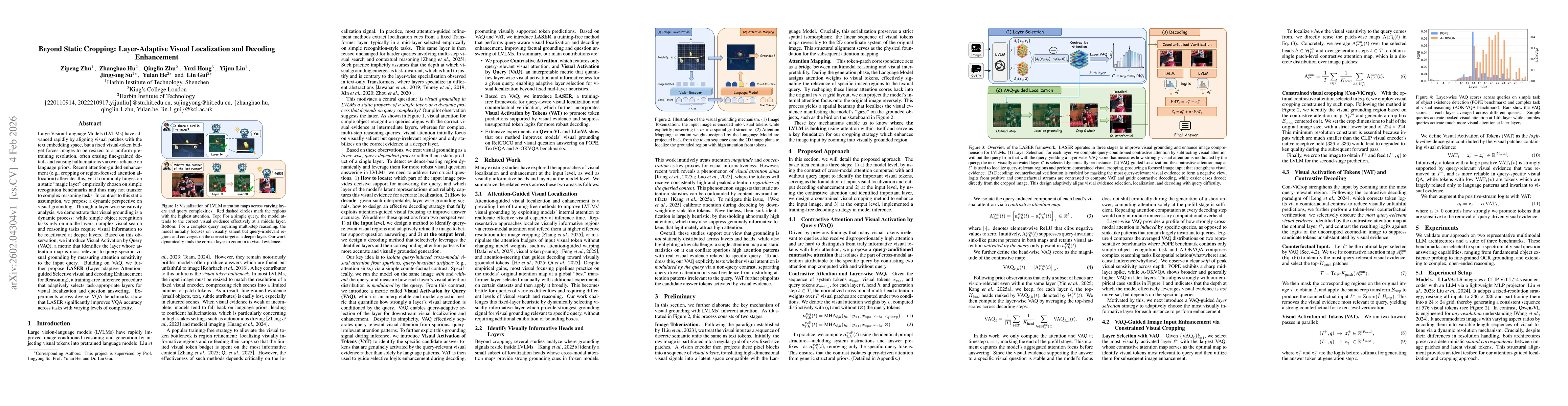Thumbnail for Beyond Static Cropping: Layer-Adaptive Visual Localization and Decoding Enhancement