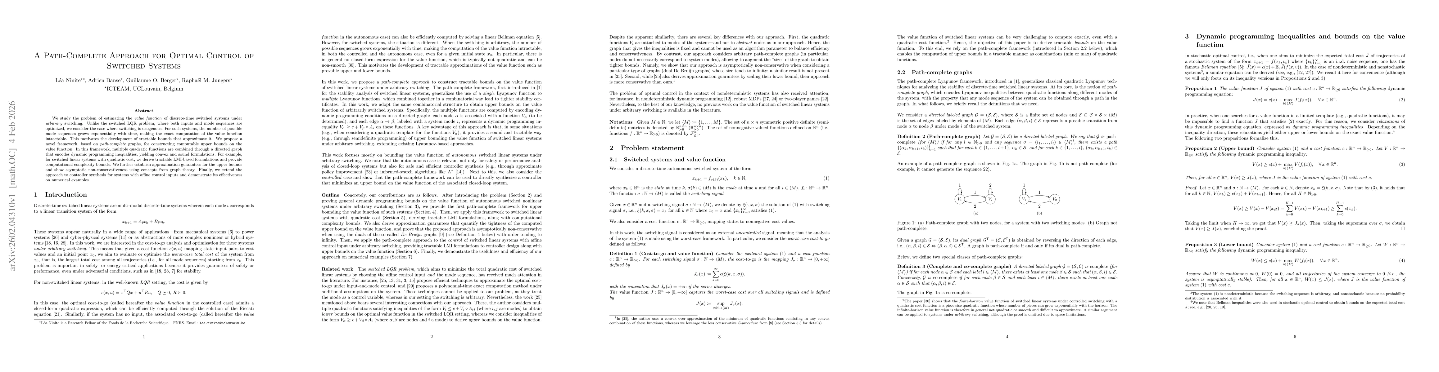Thumbnail for A Path-Complete Approach for Optimal Control of Switched Systems