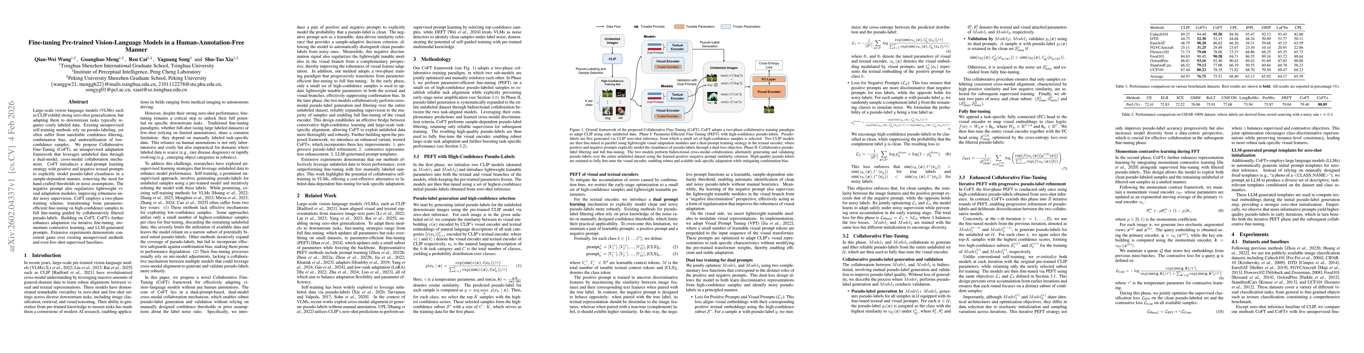 Thumbnail for Fine-tuning Pre-trained Vision-Language Models in a Human-Annotation-Free Manner